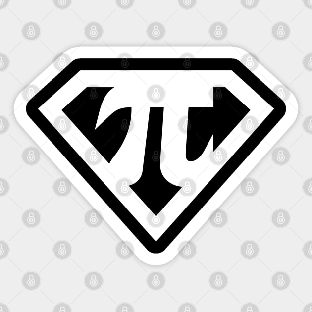 Superhero PiDay Shield Sticker by Mclickster